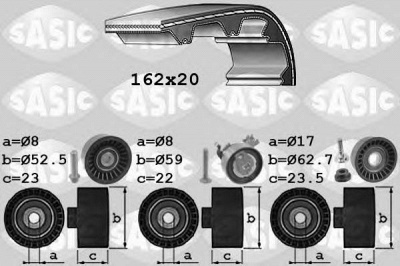 SASIC 1756064 -  Комплект ремня ГРМ