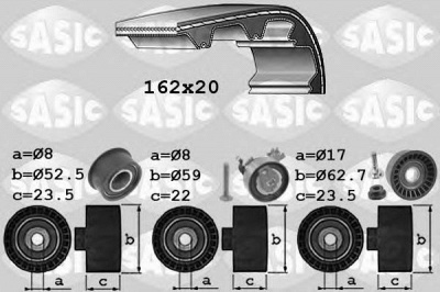 SASIC 1756065 -  Комплект ремня ГРМ