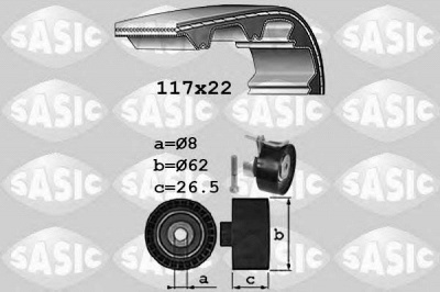 SASIC 1756069 -  Комплект ремня ГРМ