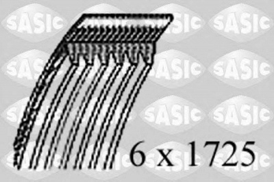 SASIC 1770117 -  Поликлиновой ремень