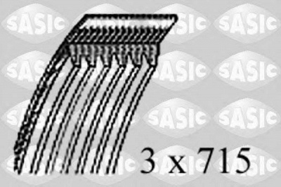 SASIC 1774001 -  Поликлиновой ремень