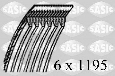 SASIC 1774070 -  Поликлиновой ремень