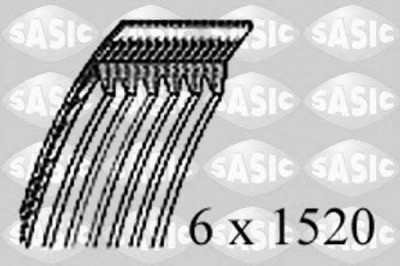 SASIC 1776072 -  Поликлиновой ремень