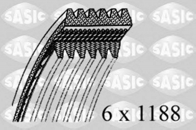 SASIC 1776099 -  Поликлиновой ремень