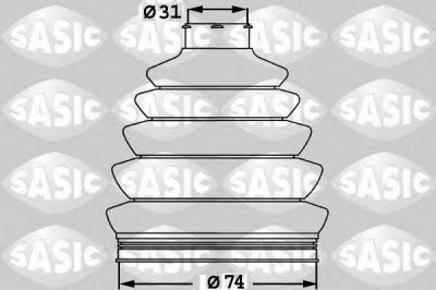 SASIC 1900017 -  Комплект пыльника, приводной вал