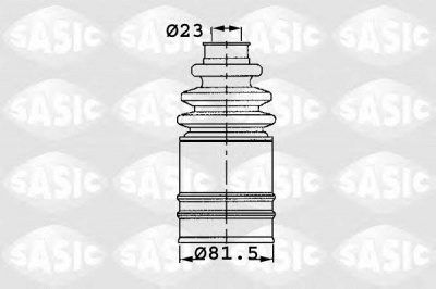 SASIC 1904006 -  Комплект пыльника, приводной вал