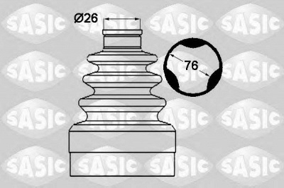 SASIC 1904019 -  Комплект пыльника, приводной вал