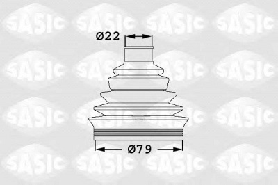 SASIC 1906008 -  Комплект пыльника, приводной вал