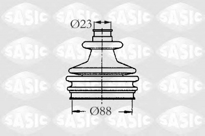 SASIC 2003412 -  Комплект пыльника, приводной вал