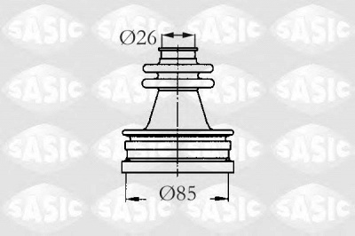 SASIC 2873723 -  Комплект пыльника, приводной вал
