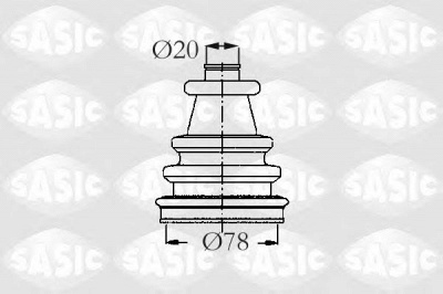 SASIC 2873743 -  Комплект пыльника, приводной вал