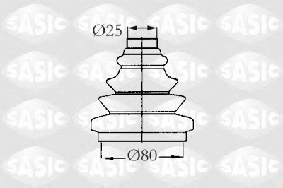 SASIC 2933013 -  Комплект пыльника, приводной вал