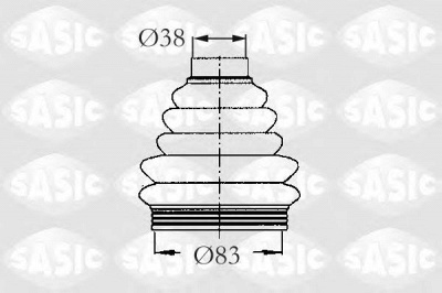 SASIC 2933033 -  Комплект пыльника, приводной вал