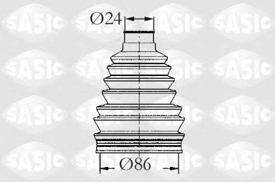 SASIC 2933053 -  Комплект пыльника, приводной вал