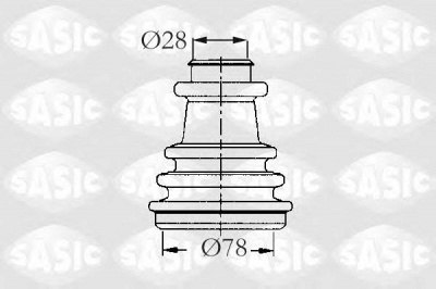 SASIC 2933733 -  Комплект пыльника, приводной вал
