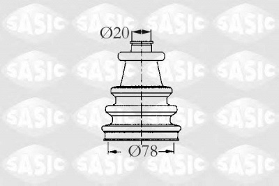 SASIC 2933743 -  Комплект пыльника, приводной вал