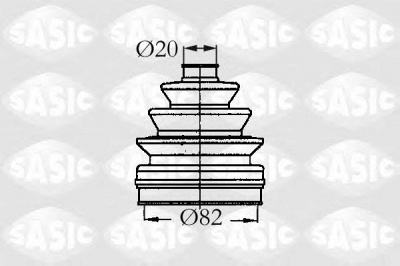 SASIC 2933833 -  Комплект пыльника, приводной вал