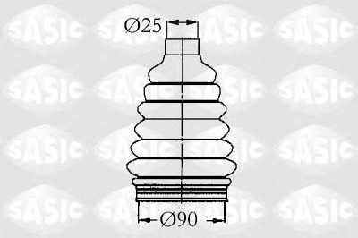 SASIC 2933963 -  Комплект пыльника, приводной вал