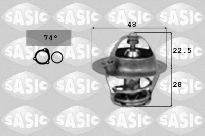 SASIC 3306024 -  Термостат, охлаждающая жидкость