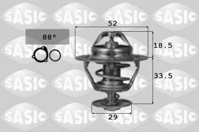SASIC 3306064 -  Термостат, охлаждающая жидкость