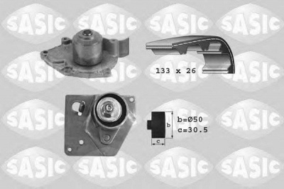 SASIC 3904004 -  Водяной насос + комплект зубчатого ремня