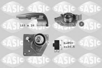 SASIC 3904033 -  Водяной насос + комплект зубчатого ремня
