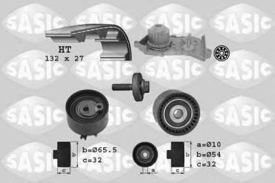 SASIC 3904036 -  Водяной насос + комплект зубчатого ремня