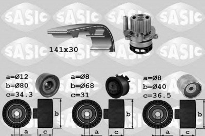 SASIC 3906067 -  Водяной насос + комплект зубчатого ремня