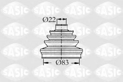 SASIC 4003431 -  Комплект пыльника, приводной вал