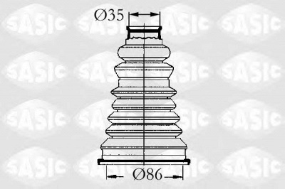 SASIC 4003432 -  Комплект пыльника, приводной вал