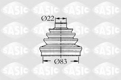 SASIC 4003437 -  Комплект пыльника, приводной вал