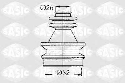 SASIC 4003439 -  Комплект пыльника, приводной вал