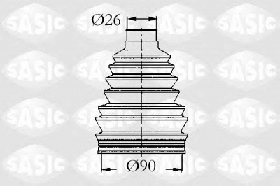 SASIC 4003441 -  Комплект пыльника, приводной вал