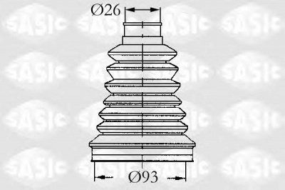 SASIC 4003442 -  Комплект пыльника, приводной вал