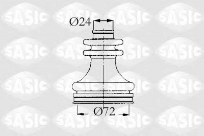 SASIC 4003449 -  Комплект пыльника, приводной вал