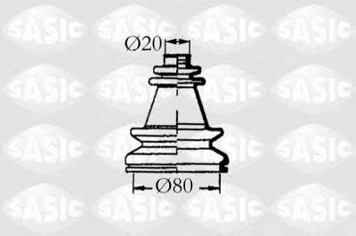 SASIC 4003454 -  Комплект пыльника, приводной вал