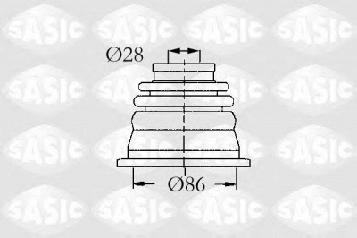 SASIC 4003464 -  Комплект пыльника, приводной вал