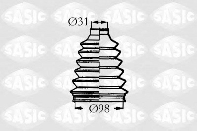 SASIC 4003466 -  Комплект пыльника, приводной вал