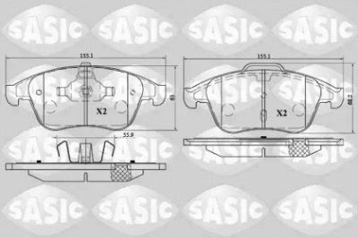 SASIC 6214026 -  Комплект тормозных колодок, дисковый тормоз