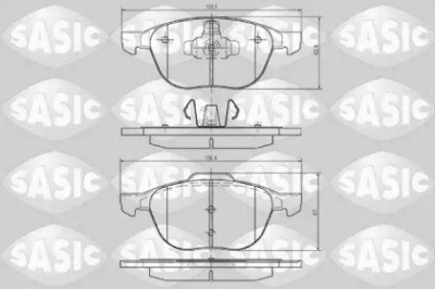 SASIC 6216001 -  Комплект тормозных колодок, дисковый тормоз