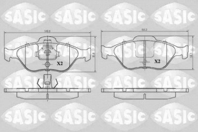 SASIC 6216007 -  Комплект тормозных колодок, дисковый тормоз