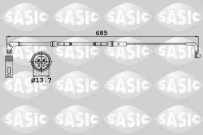 SASIC 6236009 -  Сигнализатор, износ тормозных колодок