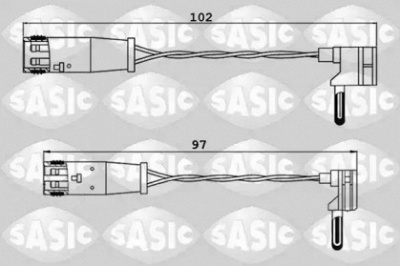 SASIC 6236033 -  Сигнализатор, износ тормозных колодок