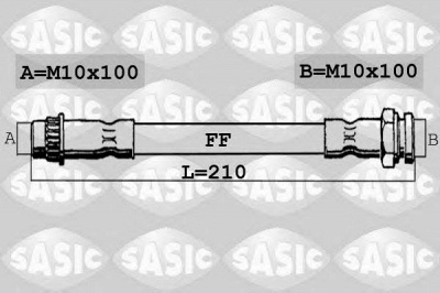 SASIC 6600012 -  Тормозной шланг