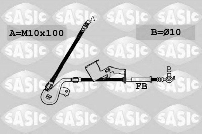 SASIC 6600029 -  Тормозной шланг