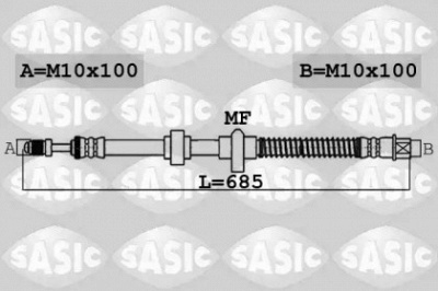 SASIC 6600056 -  Тормозной шланг