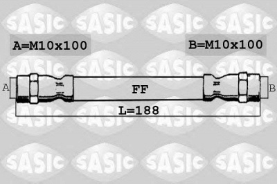SASIC 6604002 -  Тормозной шланг