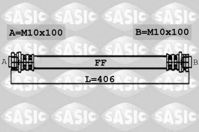 SASIC 6604008 -  Тормозной шланг