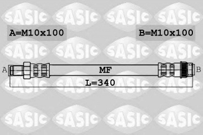 SASIC 6604010 -  Тормозной шланг