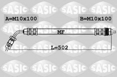 SASIC 6604017 -  Тормозной шланг